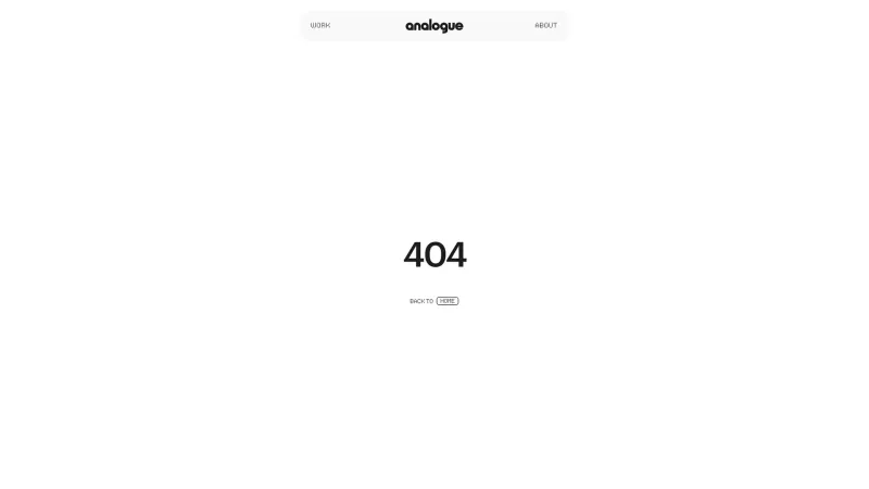 Analogue Agency — 404, скриншот 9/11