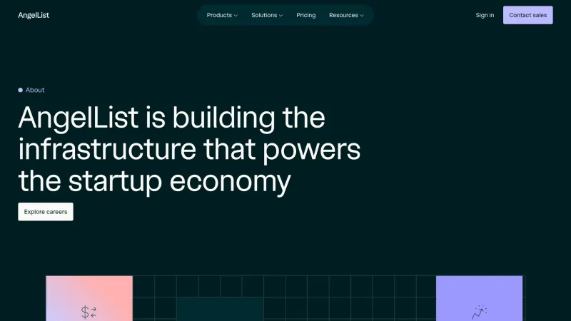 About — AngelList, Fintech UI