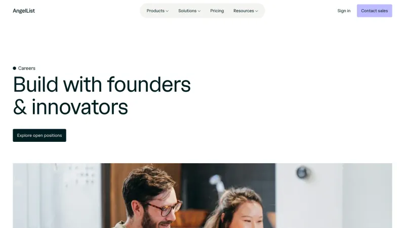 About — AngelList, Fintech UI