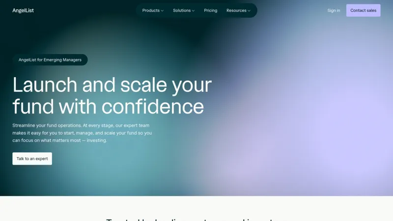 Contact — AngelList, Fintech UI