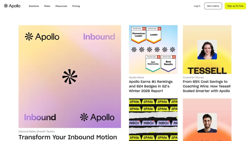 Blog — Apollo, SaaS UI