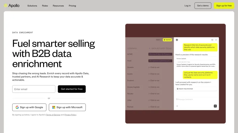 Features — Apollo, SaaS UI
