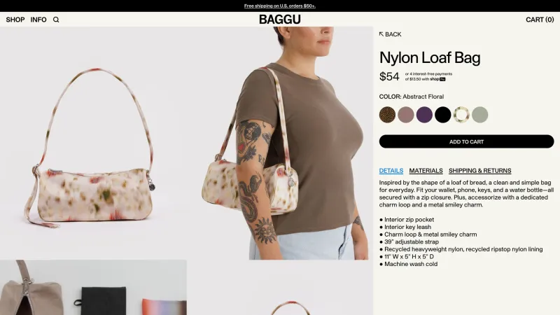 Store — BAGGU, E-commerce UI