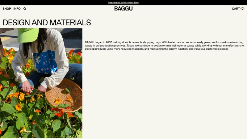Contact — BAGGU, E-commerce UI