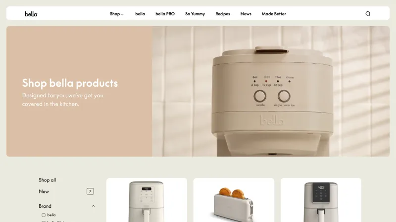 Store — Bella, E-commerce UI