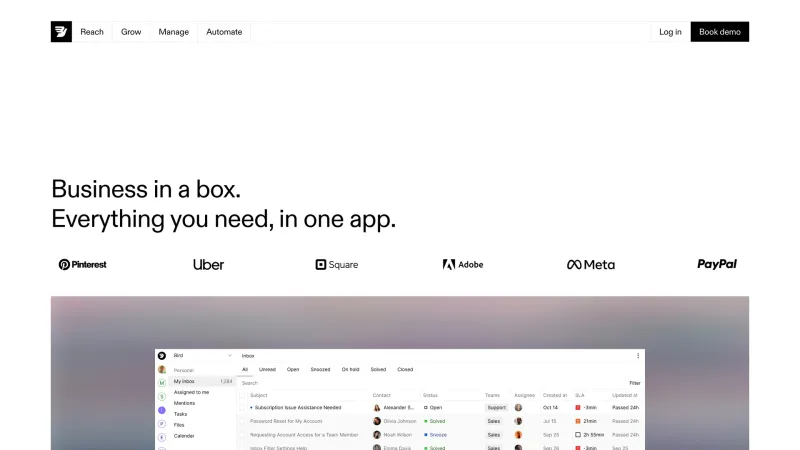 Contact — Bird, CRM UI