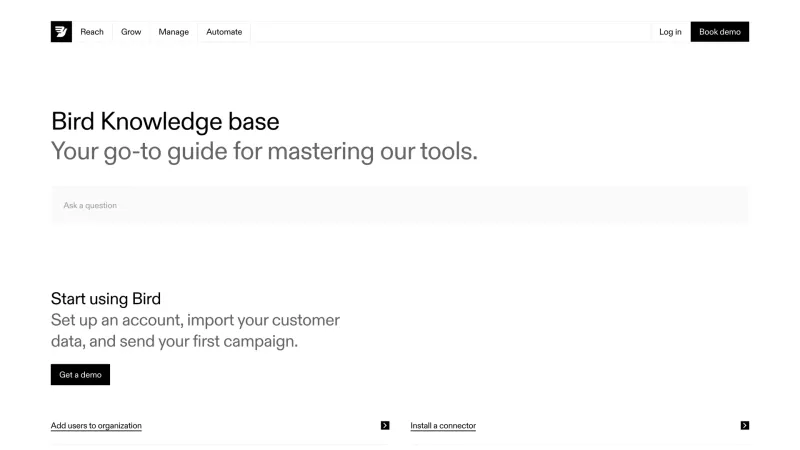 Contact — Bird, CRM UI