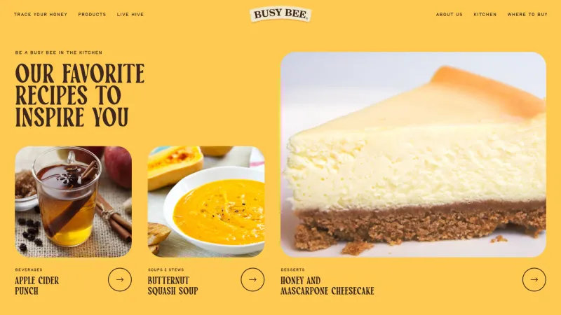 Downloads — Busy Bee Honey, Food & Drink UI