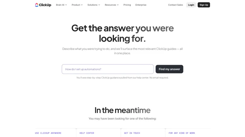 404 — ClickUp, Productivity UI