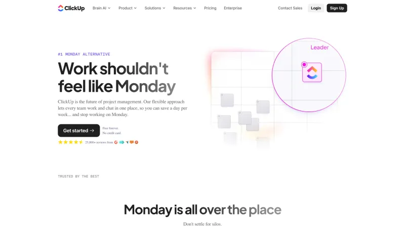 Comparison — ClickUp, Productivity UI