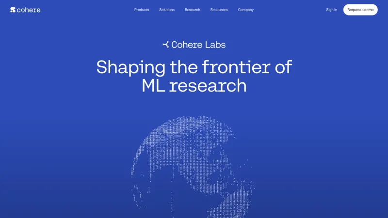 Stats Section — Cohere, AI & ML UI