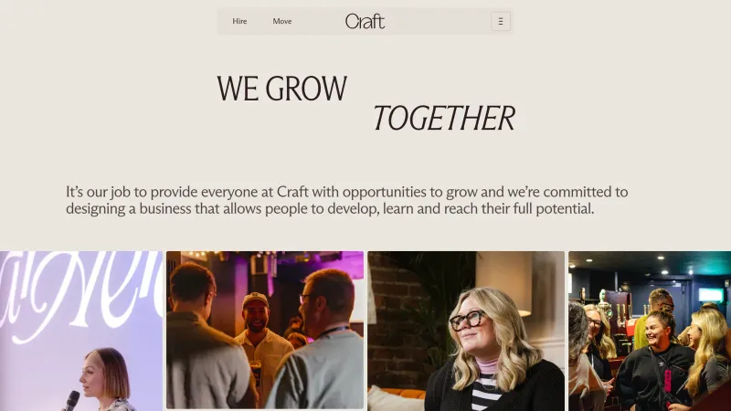 Stats Section — Craft Agency, Design UI