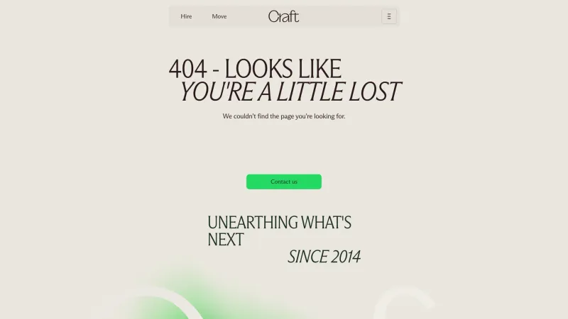 Craft Agency — 404, скриншот 6/9