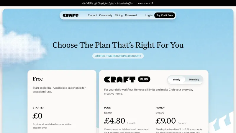 Craft — Comparison, FAQ, скриншот 3/11