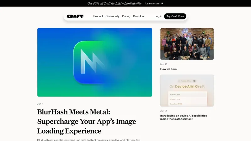 Craft — Blog, скриншот 4/11