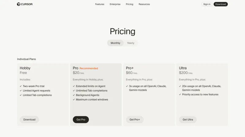Cursor — Developer Tools