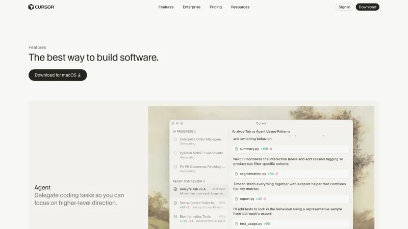 Cursor — Features, скриншот 3/7