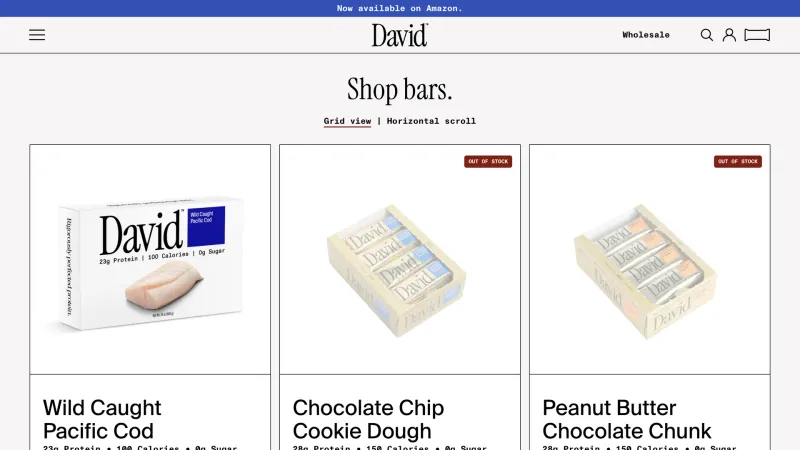 Store — David, Food & Drink UI
