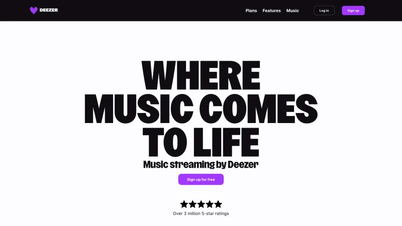 Stats Section — Deezer, Entertainment UI