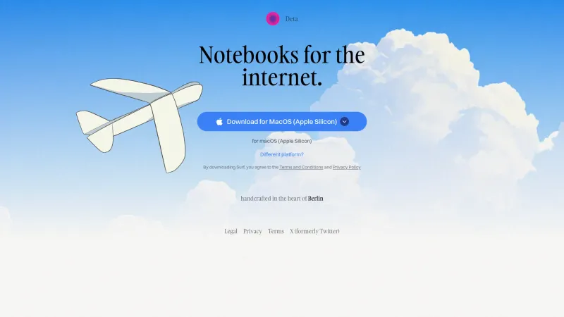 Downloads — Deta, Developer Tools UI