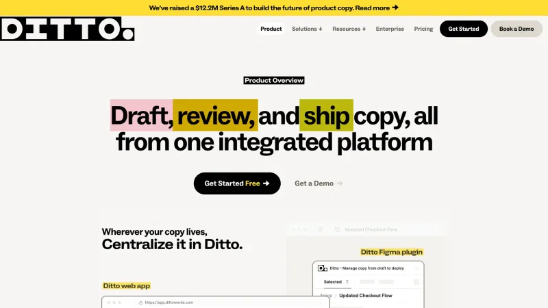 Ditto — FAQ, Hero Section, скриншот 2/7