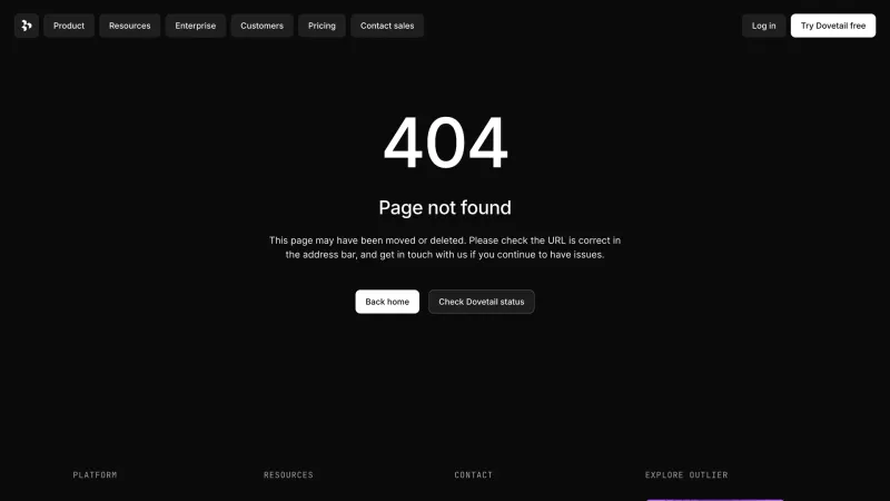 Dovetail — 404, скриншот 2/11