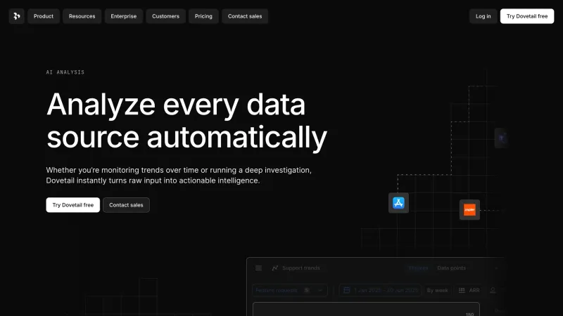 Features — Dovetail, Analytics UI