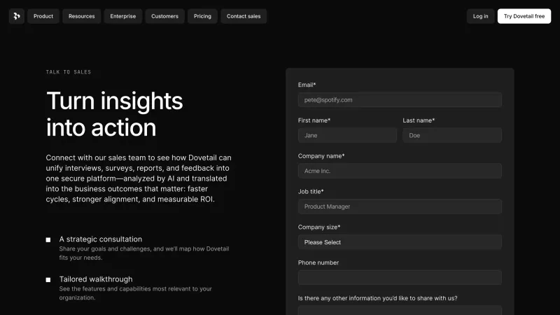 Stats Section — Dovetail, Analytics UI