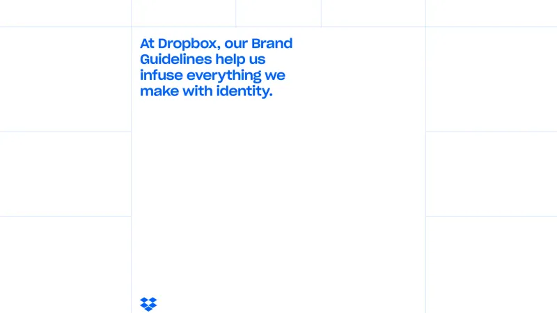 Dropbox Brand Guidelines — Hero Section, Navigation Section, скриншот 2/2