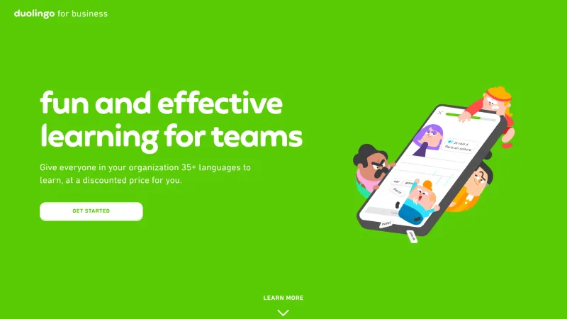 CTA Section — Duolingo, Education UI