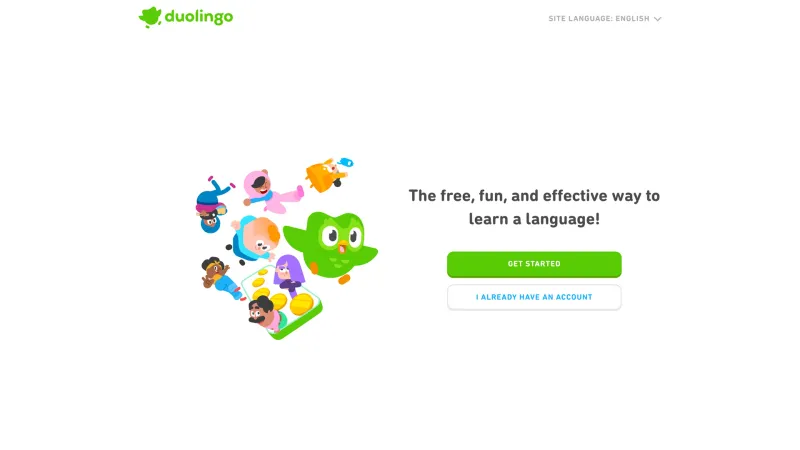 CTA Section — Duolingo, Education UI