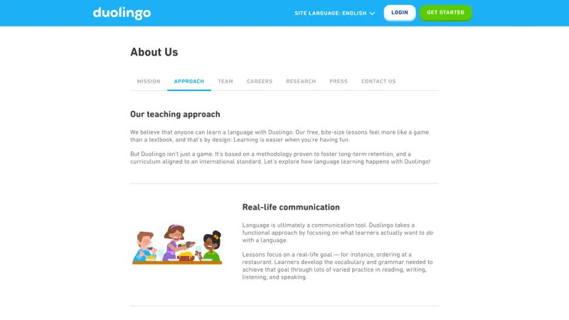 About — Duolingo, Education UI