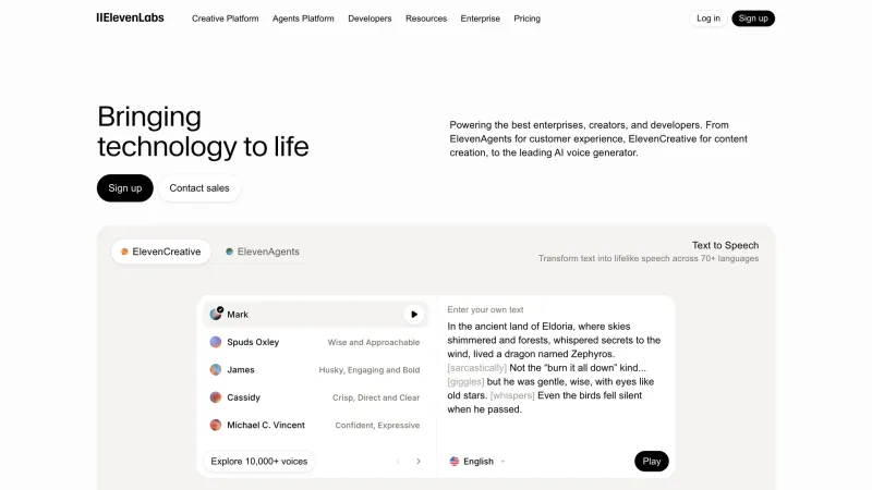 About — ElevenLabs, AI & ML UI