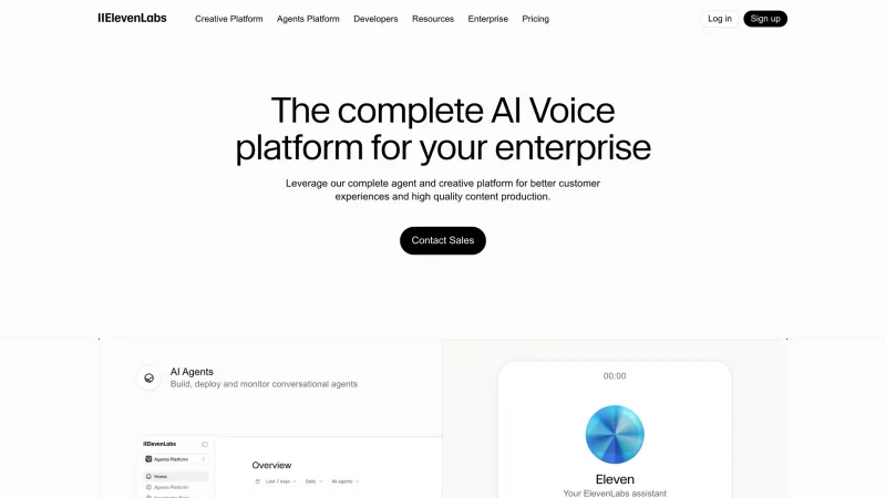 Contact — ElevenLabs, AI & ML UI