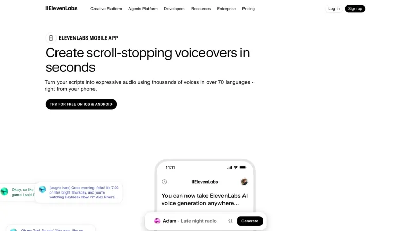 CTA Section — ElevenLabs, AI & ML UI