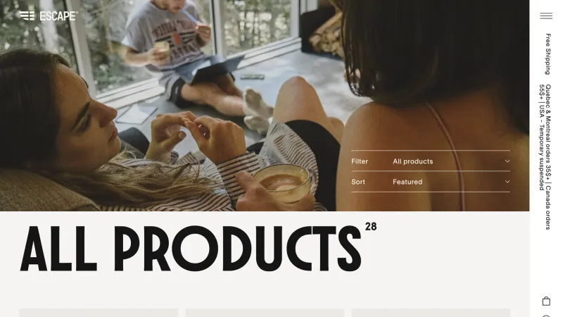 Store — Escape Cafe, Food & Drink UI