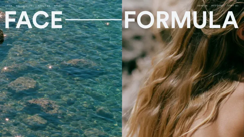 About — Face Formula, E-commerce UI