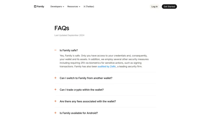 Family — FAQ, скриншот 3/3