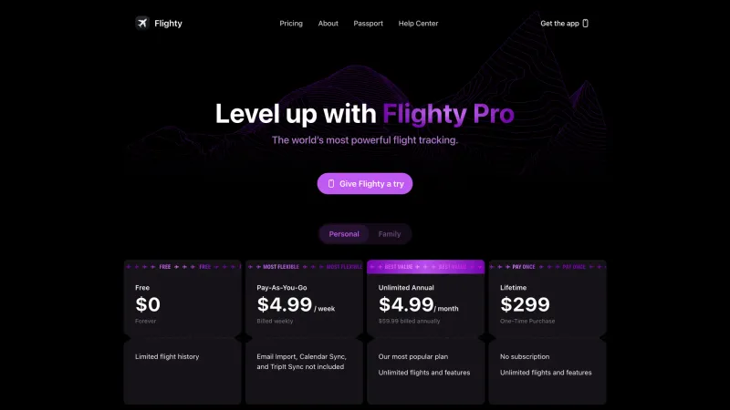 Flighty — CTA Section, Pricing, скриншот 7/9