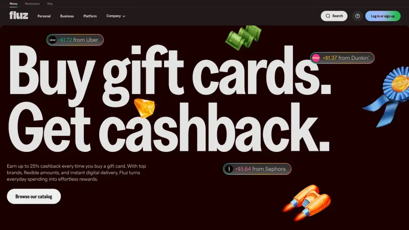 CTA Section — Fluz, Fintech UI