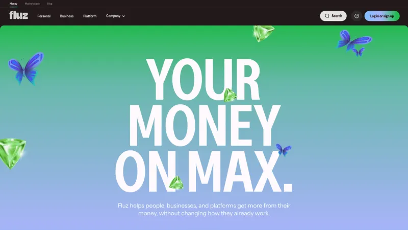 CTA Section — Fluz, Fintech UI