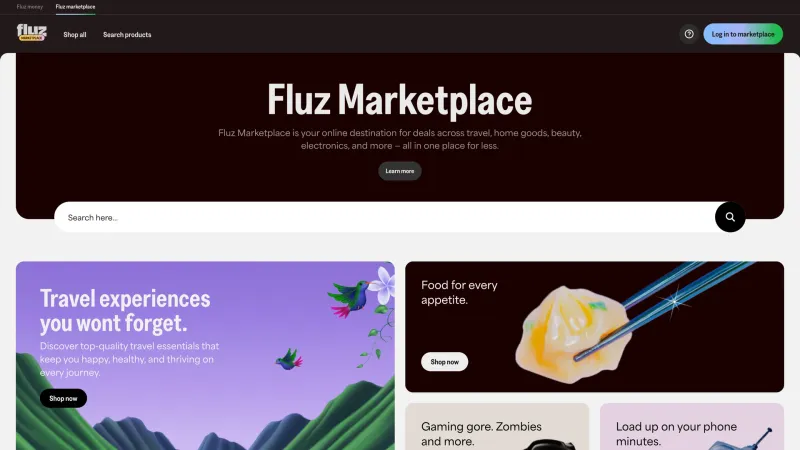Store — Fluz, Fintech UI