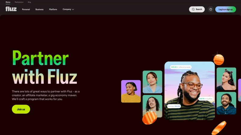 Contact — Fluz, Fintech UI