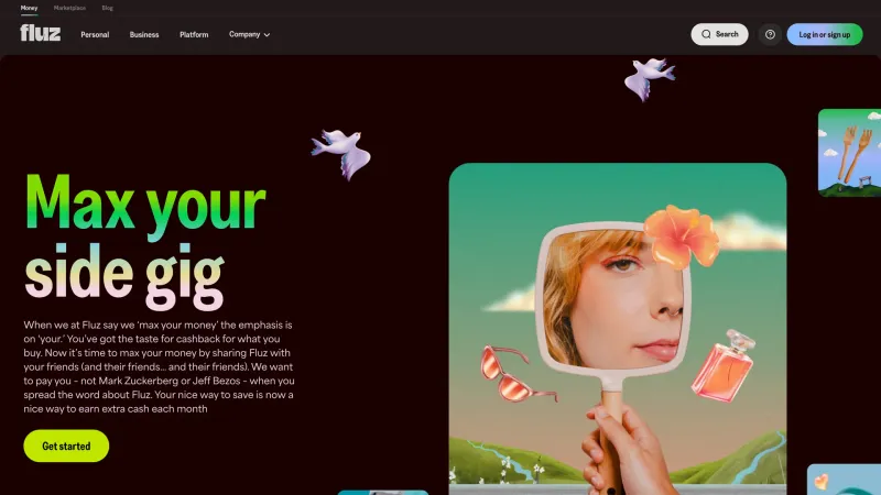 CTA Section — Fluz, Fintech UI