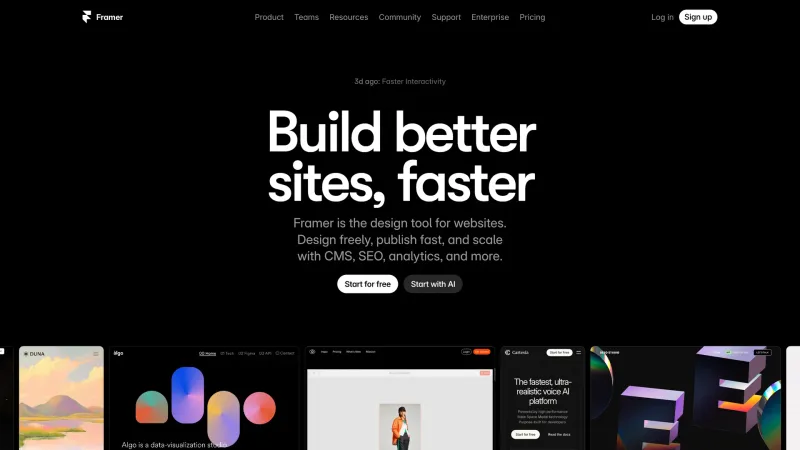 Features — Framer, Design UI