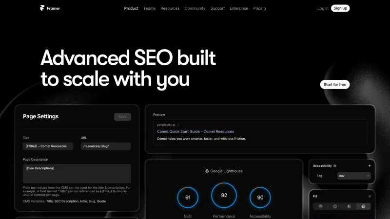 Features — Framer, Design UI