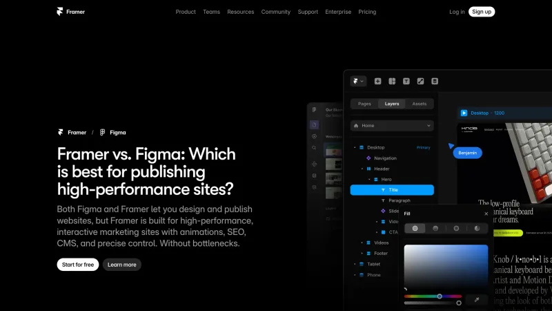 Framer — Comparison, скриншот 11/16