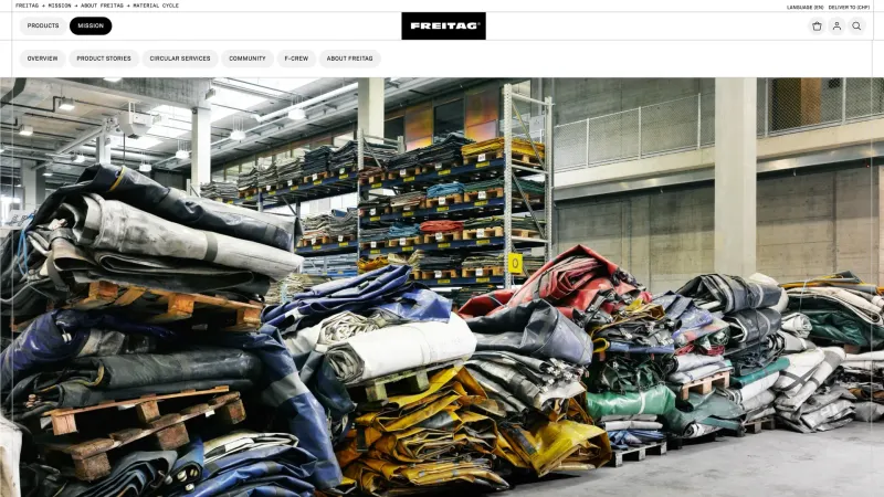About — FREITAG, E-commerce UI