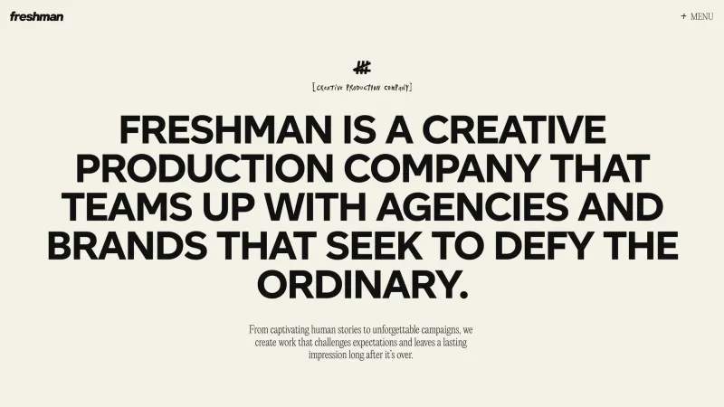About — Freshman, Design UI