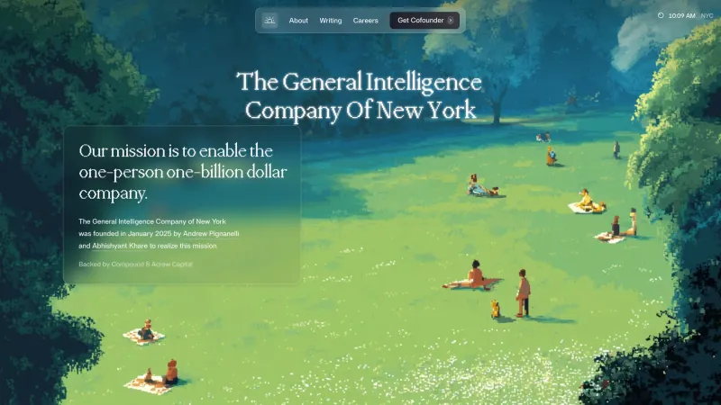 About — General Intelligence Company, AI & ML UI